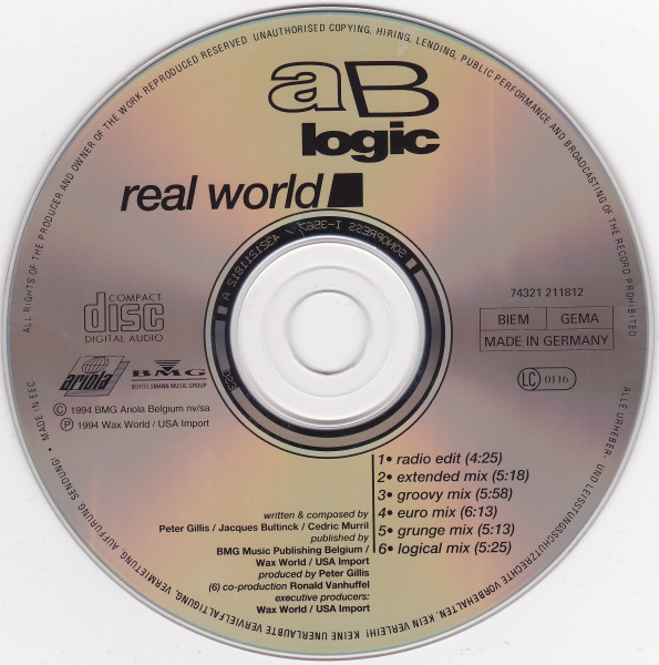 AB Logic - (06 Singles) (1992-1994) 320K -  [21/01/2024] Cd19