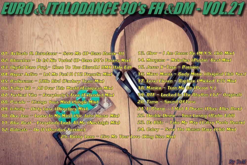 Euro & Italodance 90's FH&DM (24 Volumes)  (Muitas Raridades da Italodance e Eurodance)  Contra24