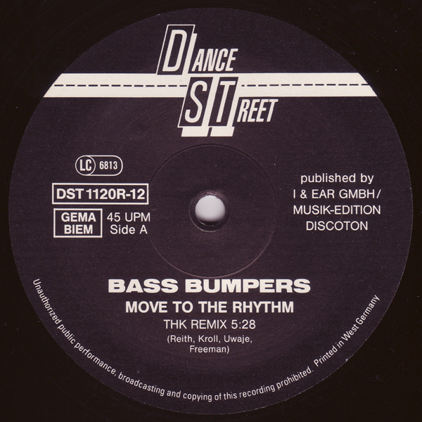Bass Bumpers - Move To The Rhythm (The Remixes) (Vinyl, 12'') (GER, 1992) (320K) Vinil10