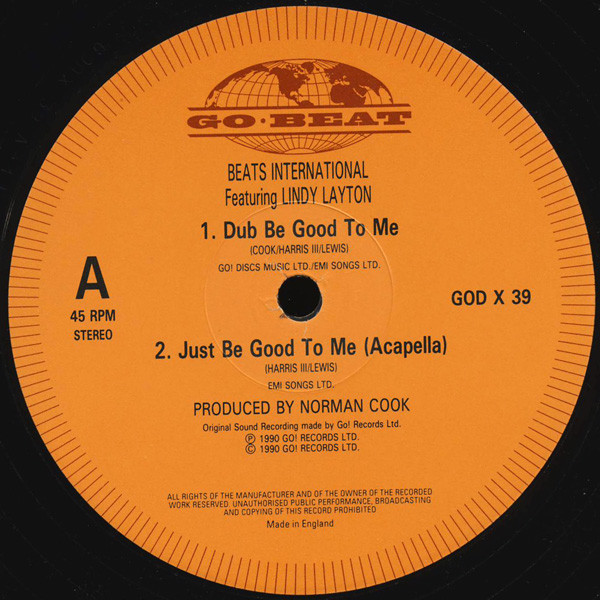 Beats International – Dub Be Good To Me (12'' Vinil, Go! Beat – GODX 39, Go! Beat – GOD X 39) (UK, 1990) (320K) - [24.01.2024] Vinil_10