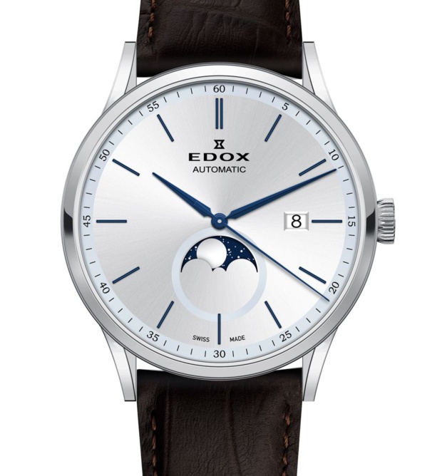 Moins de 1200 euros pour une montre à phase de lune Edox  21379810