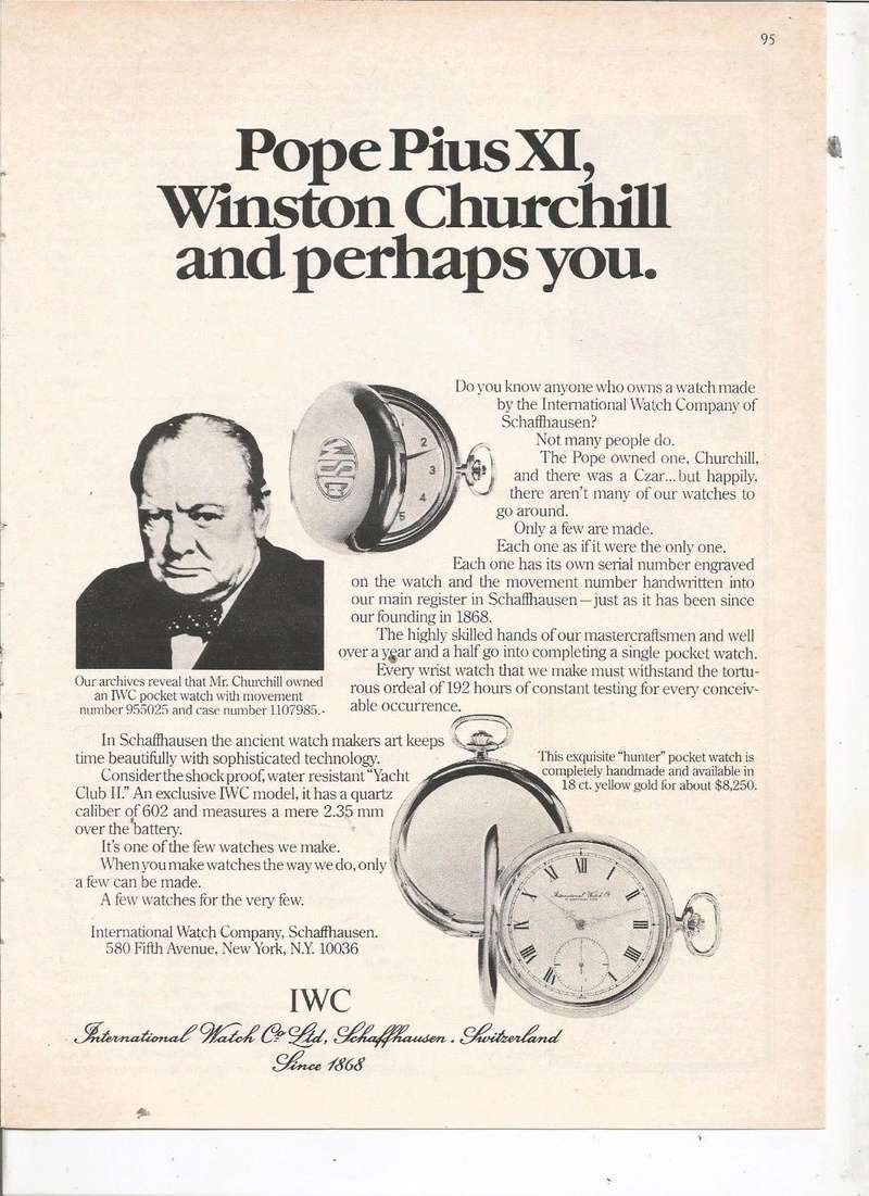 Quizz du jour ! Quel lien horloger entre le pape Pie XI et Winston Churchill ?  Iwc_1910