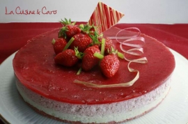 Bavarois fraises rhubarbe Cuisin33