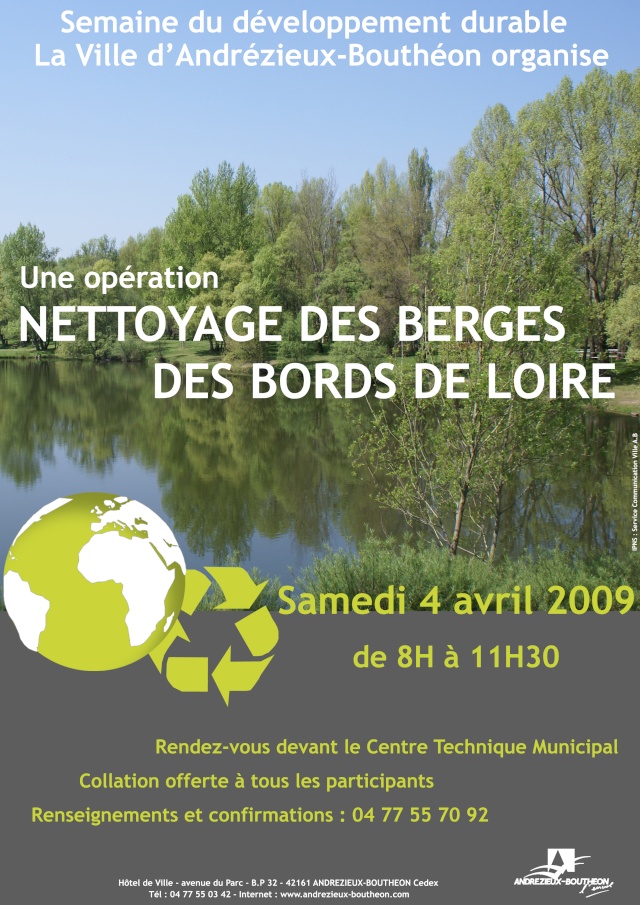 Avis à la population: Nettoyage de Berges bords de Loire Affich11