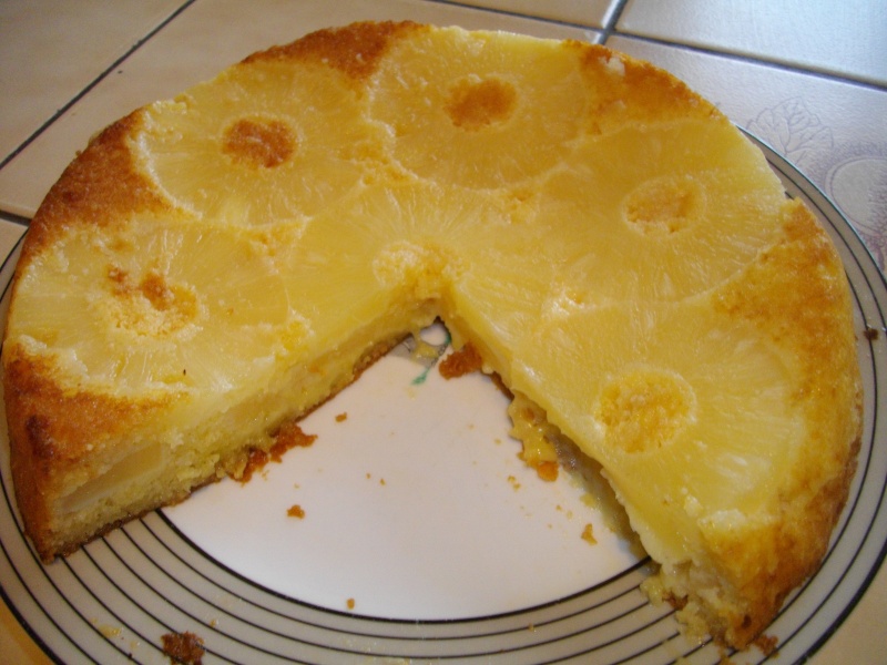  Gâteau à l'ananas façon baba de Maureen ! Gateau11
