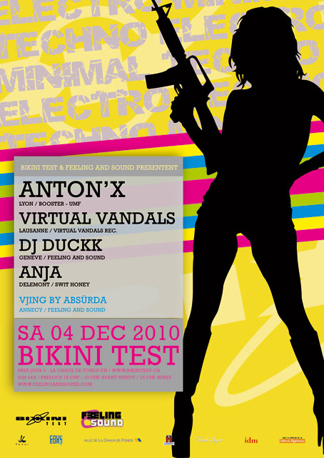.: ANTON'X + DJ DUCKK @ Bikini Test - 04.12.10 :. 10120410