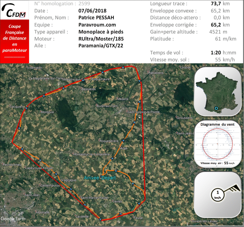 2599 - 07/06/18 - Patrice PESSAH - 65 km - homologué 22_fi991