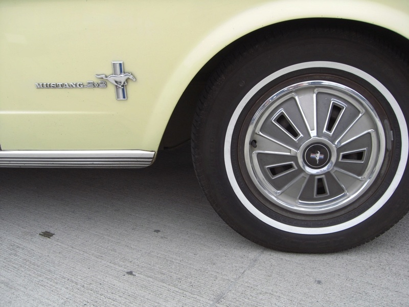Détail d'enloliveur de roues de Mustang 1966 1966_011
