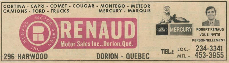 Renaud Motors Sales Inc., (Dorion) Ford/Mercury 20626810