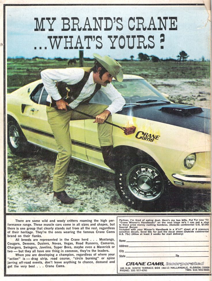 Publicitée e Crane Cams Mustang 1969 9544e510