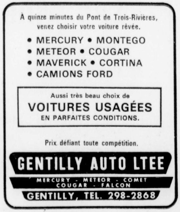 Gentilly Auto LTEE (Mercury) Gentil10