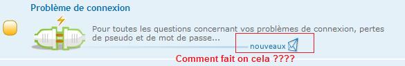 Comment fait on pour faire apparaitre le mot nouveau Sans_t13