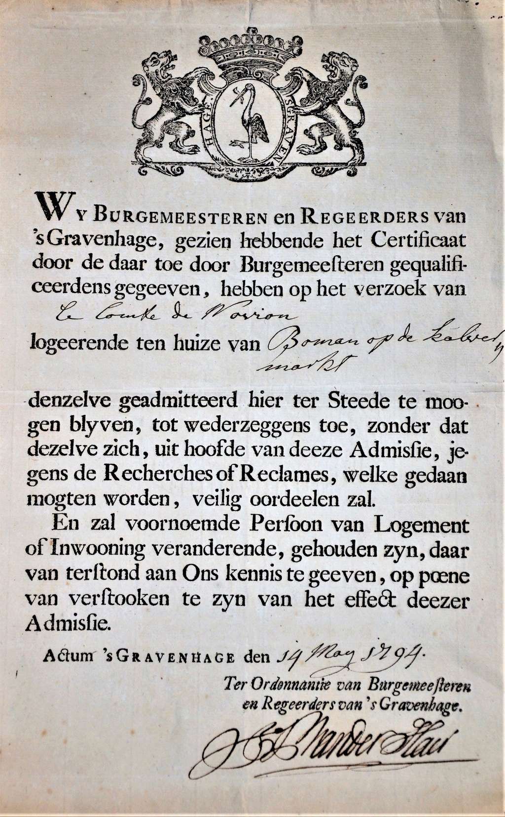 Lettres d'accréditation, de recommandation du Comte de Novion. Dsc_0015