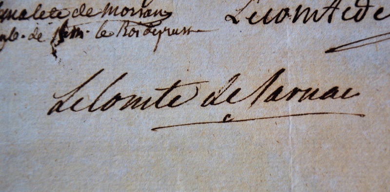 Lettres d'accréditation, de recommandation du Comte de Novion. Dsc_0021
