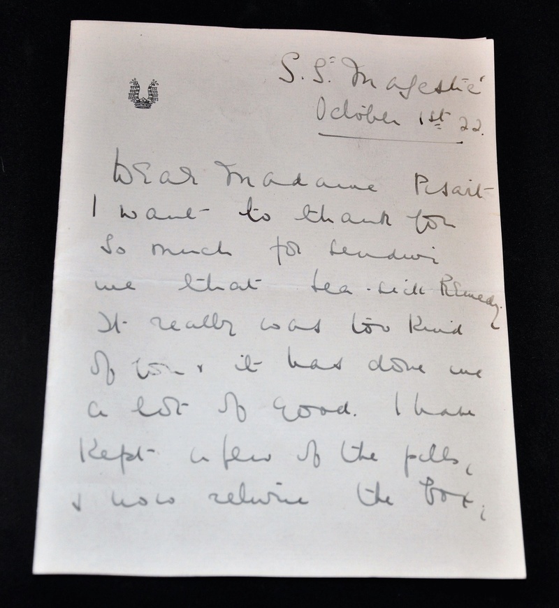 Lettre à madame Fernand Pisart de Lady Edwina Mountbatten .  Dsc_0049