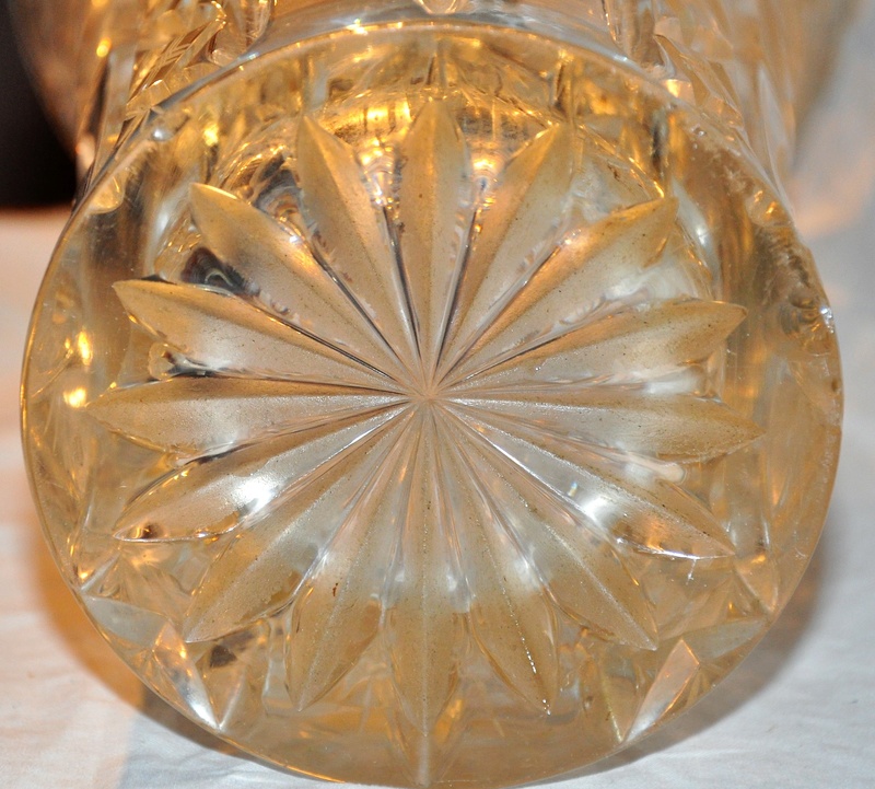 Vase Cristal. Cut Crystal Vase, American Brilliant Period, Antique Glass Dsc_0121