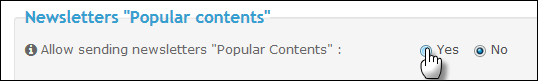 Newsletter "Popular content" News110
