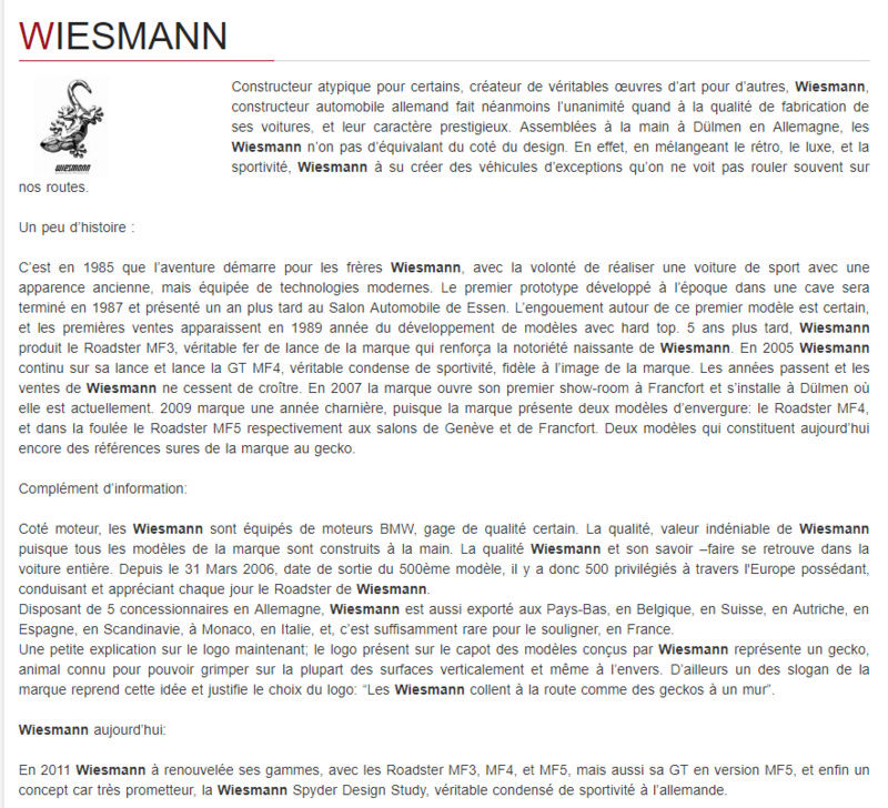 Wiesmann Weisma10