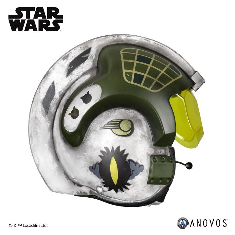 ANOVOS - STAR WARS Gold Leader Rebel Pilot Helmet Accessory Gold_l11