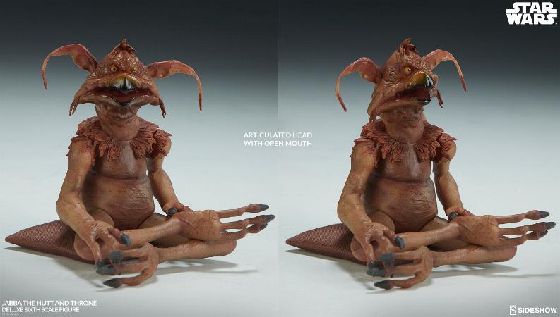 Sideshow - Jabba & Throne Deluxe Sixth Scale Figure Set Jabba_24