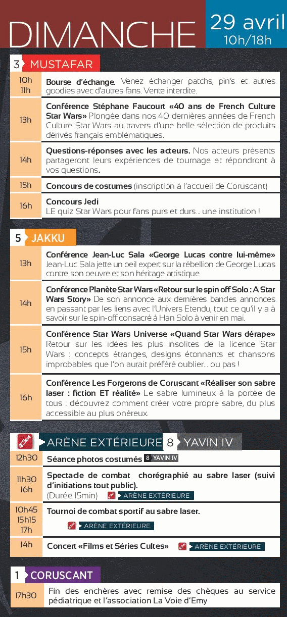 Générations Star Wars & SF - Cusset - 28-29 Avril 2018 Progra10