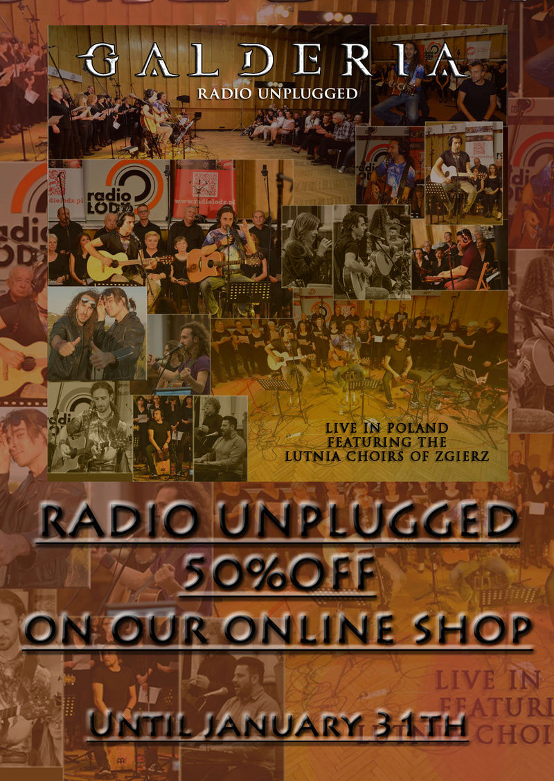 GALDERIA - 50% OFF on our live album RADIO UNPLUGGED until January 31th Radio_12