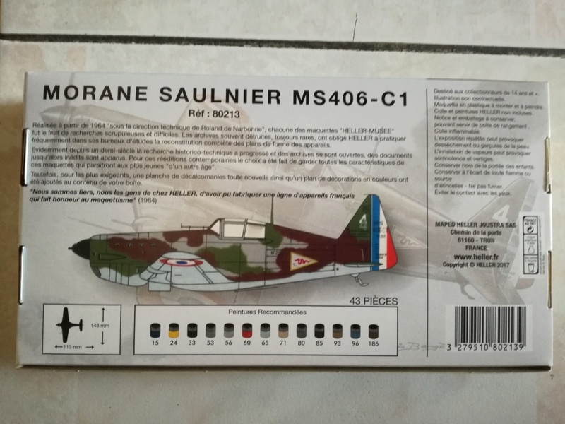 MORANE SAULNIER MS 406 1/72ème Réf 80213 Ms_40611
