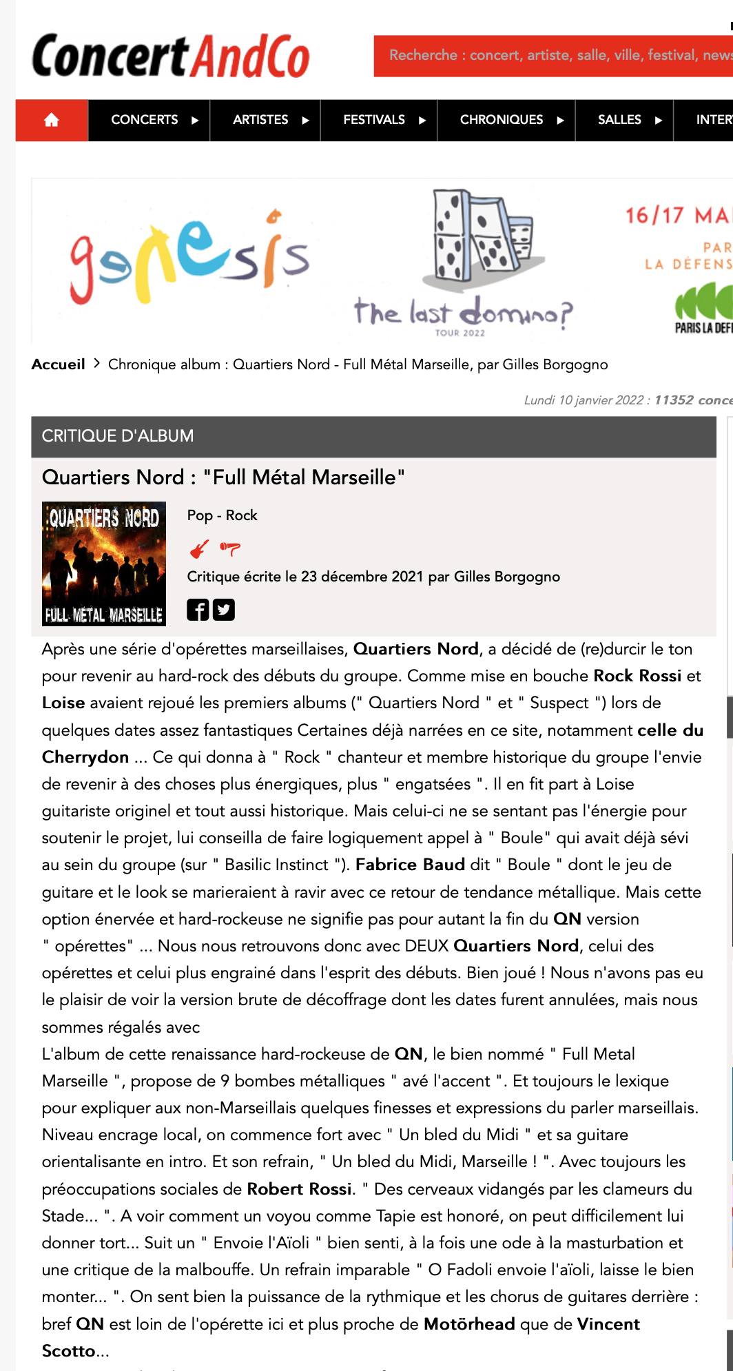 QUARTIERS NORD Full Métal Marseille (2021) Hard-Rock Marseille 27178910