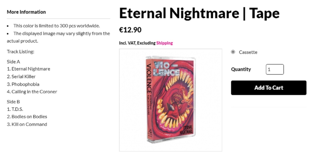 VIO-LENCE réédition du premier album : Eternal Nigtmare chez Metal Blade Records ! 29344512