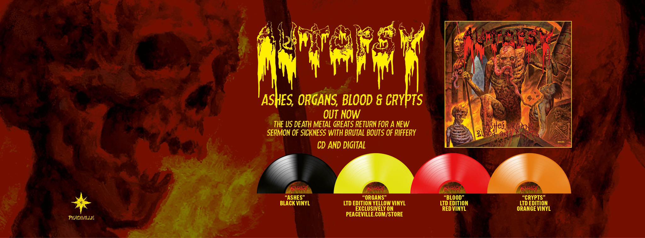AUTOPSY Ashes, Organs, Blood And Crypts (2023) Death Metal USA Mpmpm10