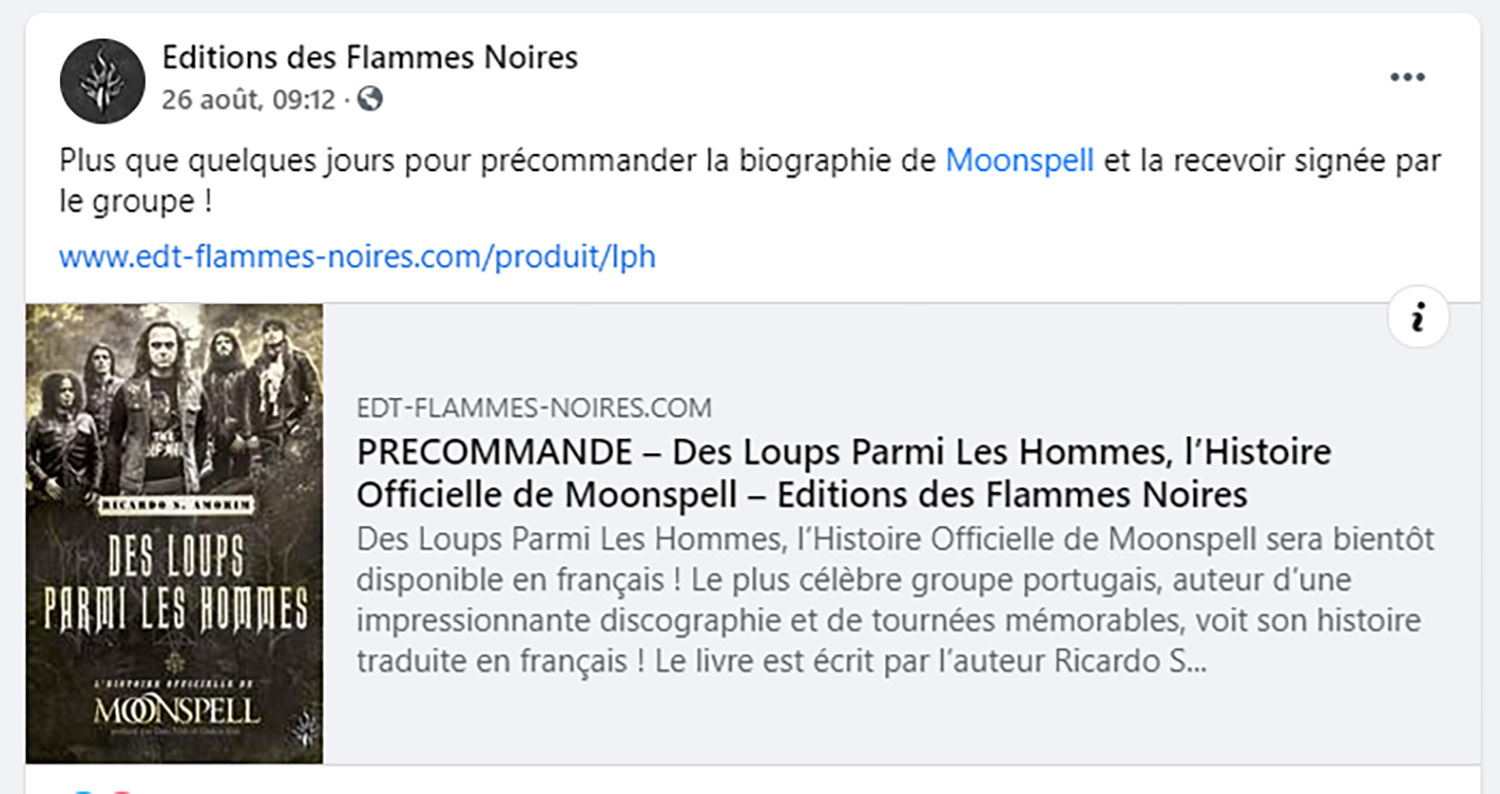 MOONSPELL Des loups parmi les hommes (Editions des Flammes Noires ) Septembre 2021 Untitl47