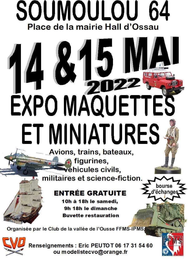Exposition Soumoulou (64) les 14 et 15 Mai 2022 Affich10