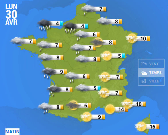 Météo du 30/04/2018 Captur66