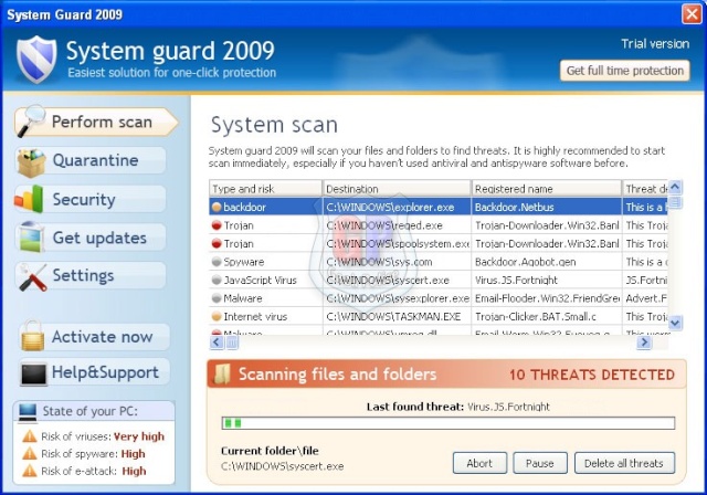 How to Remove System Guard 2009 [Removal Guide] System10