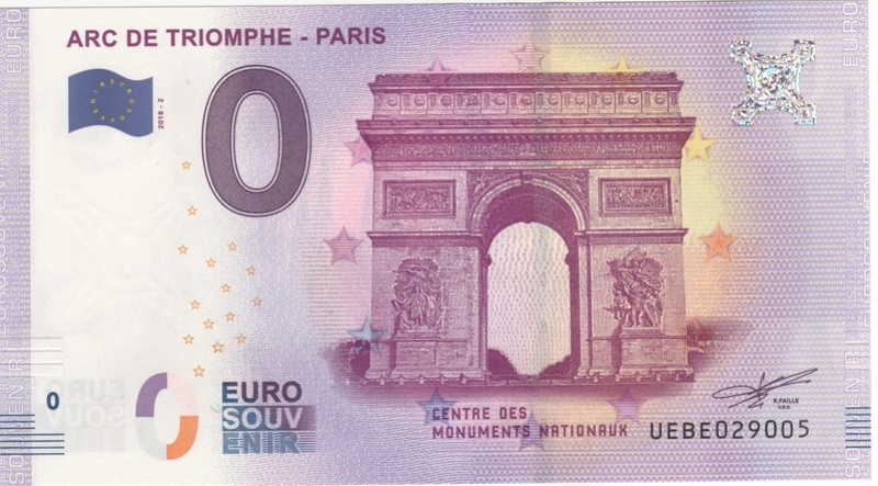 BES - Billets 0 € Souvenirs  [Paris = 84] Numyri17
