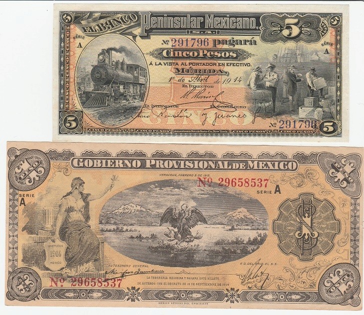 Billetes de México Penins10