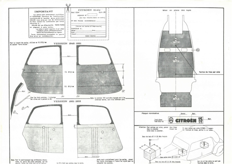 CITROËN TRACTION AVANT 15 6 1/8ème Réf 1304  Notice Dossie51