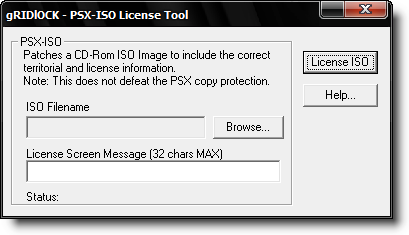 gRIDlOCK PSX-ISO License Tool A367c510