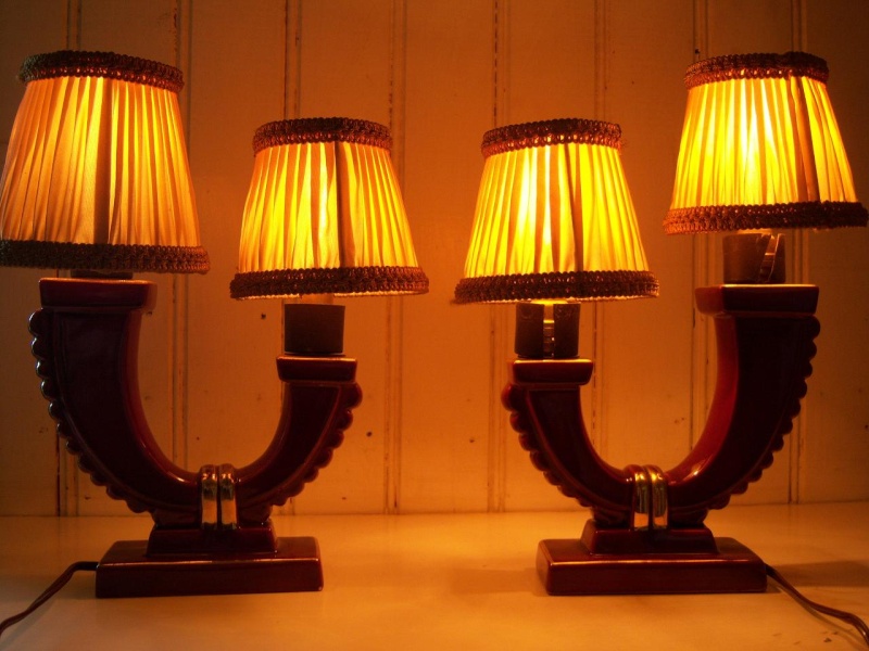 Lampes de chevet ceramique 1930 119