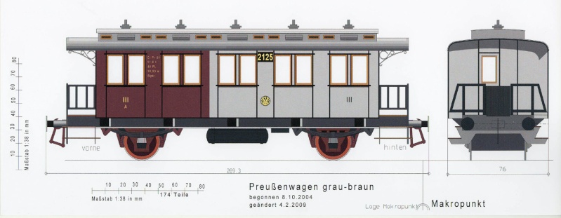 Preußenzug mit Modellen von Albrecht Pirling Grau-b10