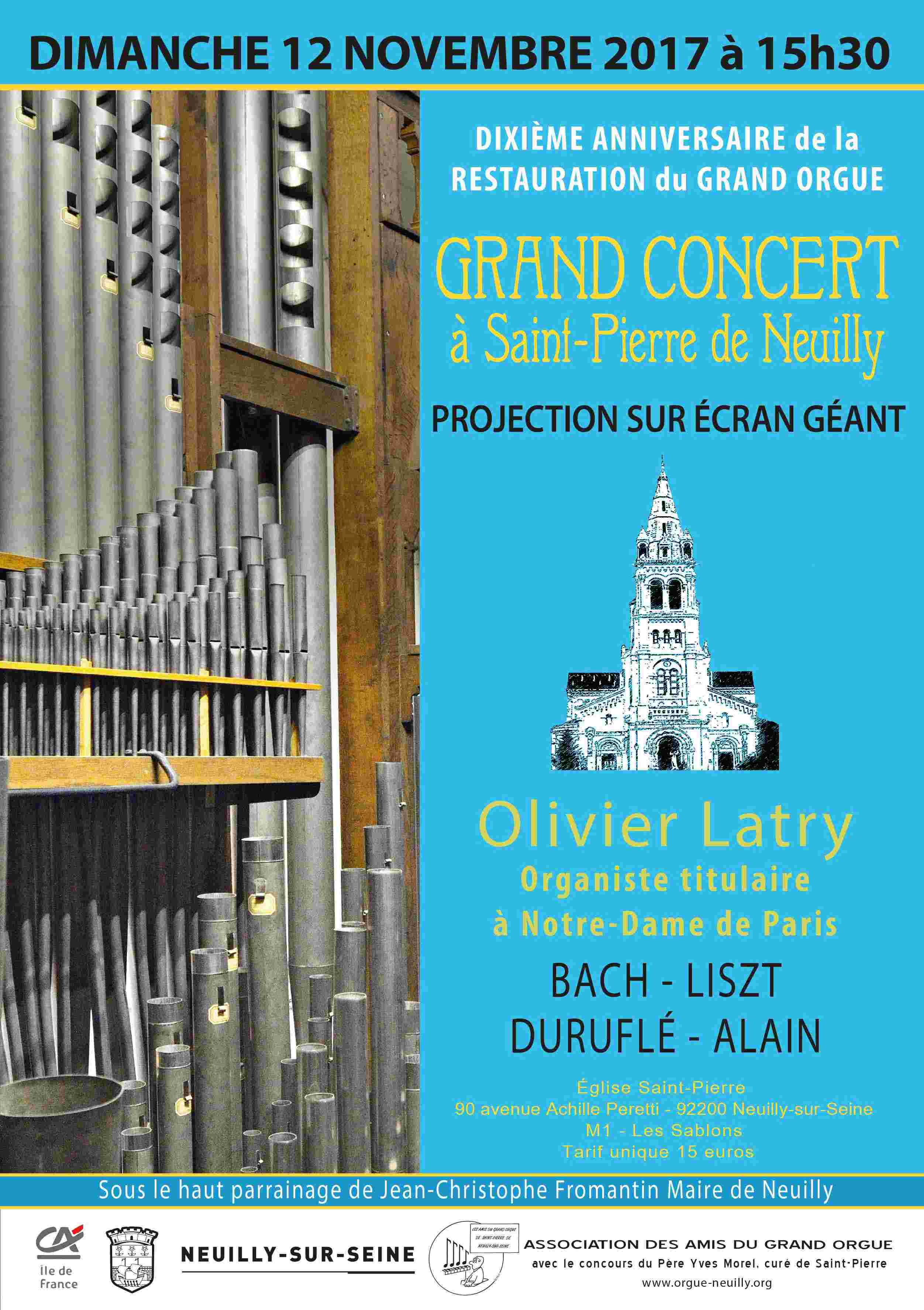 10ème anniversaire de la restauration de l'orgue de Neuilly Affich14