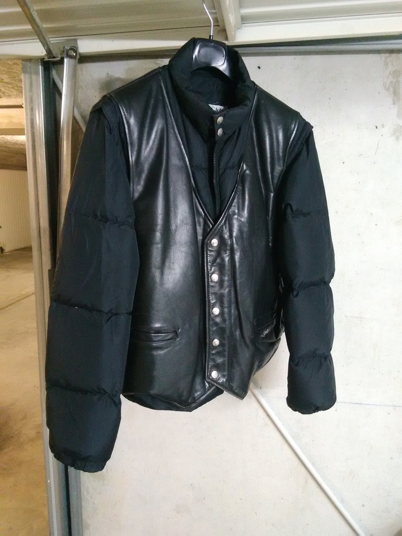 Doudoune cuir schott homme new arrivals
