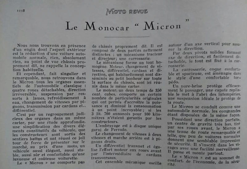 LE MICRON cyclecar - Page 2 29511310
