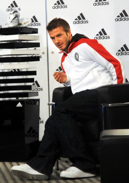 David Beckham Presenting New Shoe At Adidas Store Davidb14