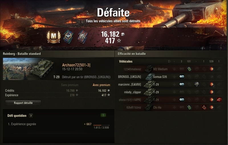 master avec le T29 Tier 3 (offert ce matin par WG) T-2910