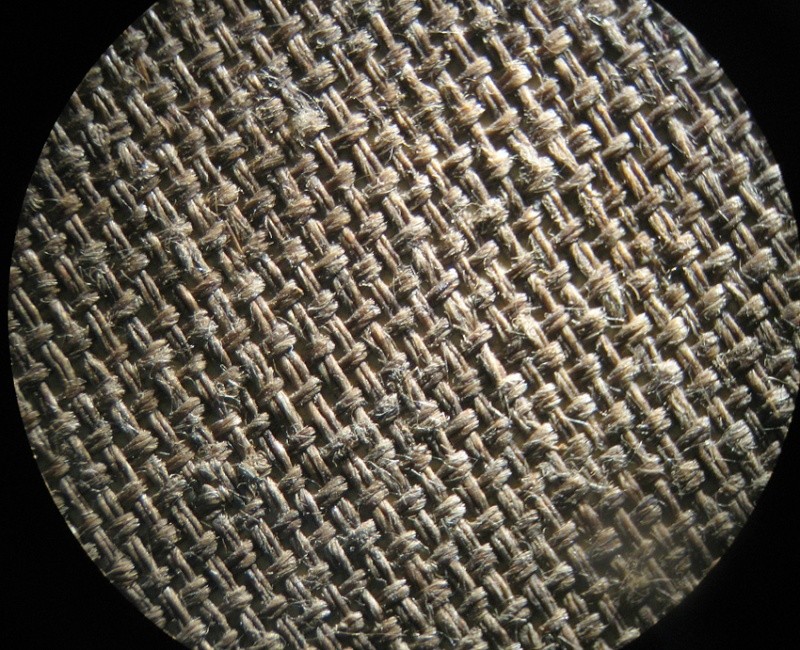 Etude des supports textiles du peintre Henri Martin . (fibre, identification, tissage) Img_8410