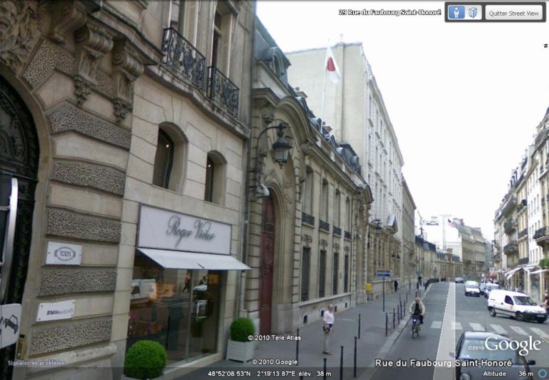 Les ambassades étrangères en France vues depuis Google Earth Japon_10