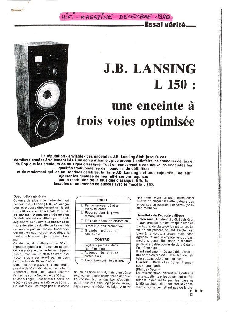 Modèle L150 Année 1979 Previe14