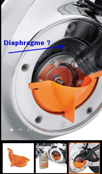 Changement du lubrifiant de carter de chaine primaire Diaphr10