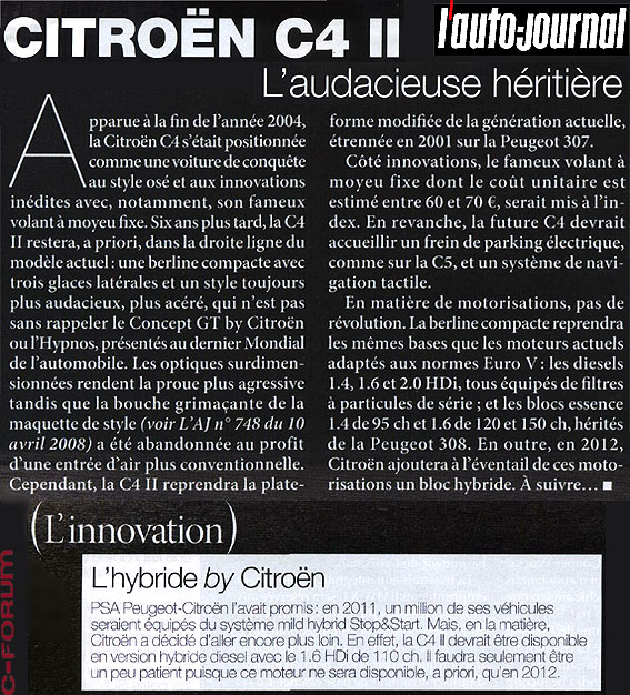 [Futur modèle] Citroën C4 II [B7] - Page 21 Ajc410